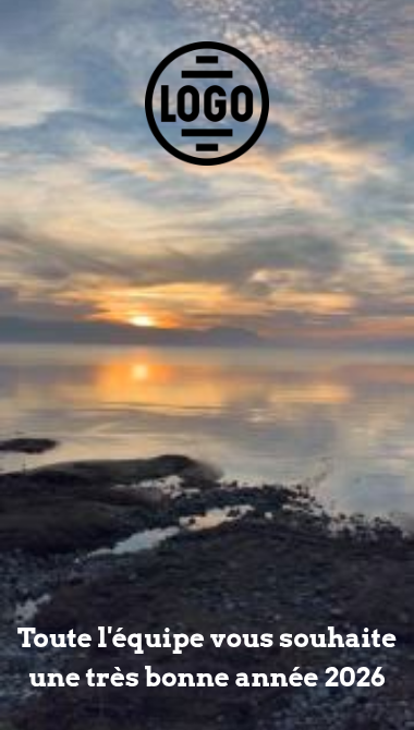 Carte de voeux ambiance mer