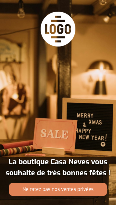 Carte de voeux commerce