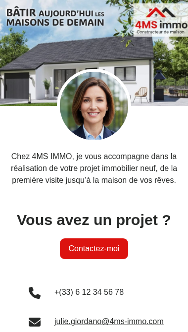 Carte de visite commercial(e)