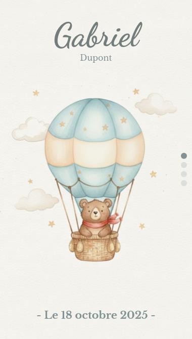 Faire part de naissance