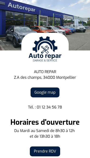 Carte de visite artisan PME